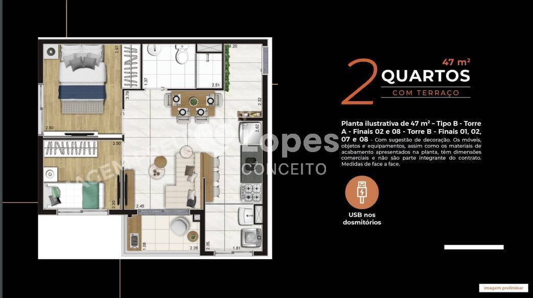 Apartamento à venda com 1 quarto, 47m² - Foto 18