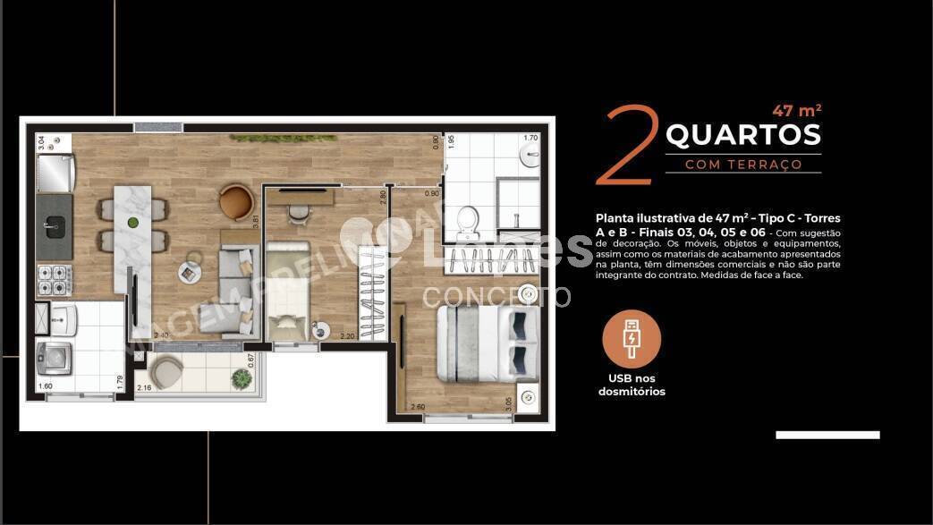 Apartamento à venda com 1 quarto, 47m² - Foto 20