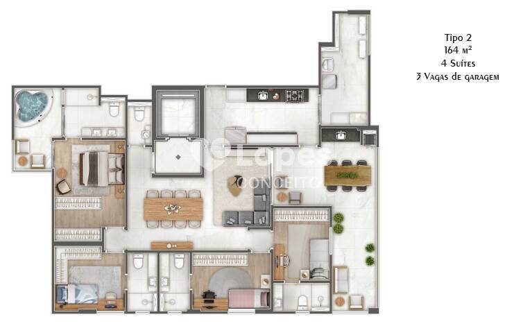 Apartamento à venda com 3 quartos, 128m² - Foto 12