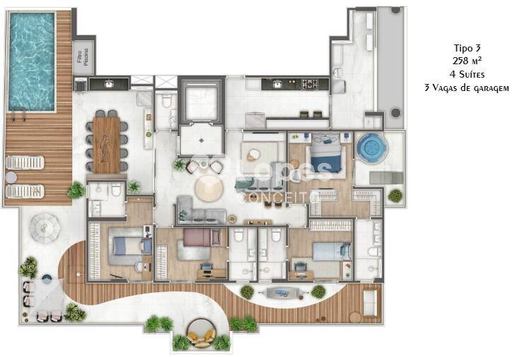 Apartamento à venda com 3 quartos, 128m² - Foto 13