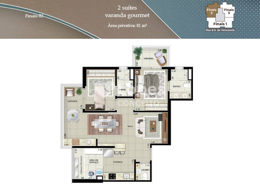 Apartamento à venda com 2 quartos, 82m² - Foto 11